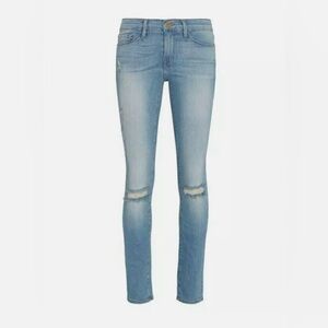 Frame Le Skinny de Jeanne Distressed Miramonte Wash Jeans Size 27